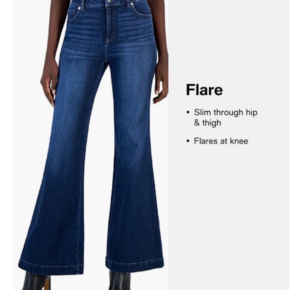 NWT Women’s Calvin Klein Jeans High Rise Flare Jeans 6/28 - Picture 1 of 7